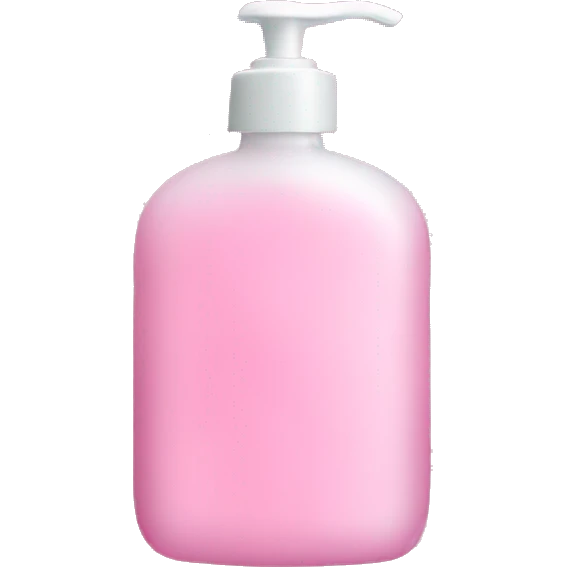 Pink soap bottle emoji