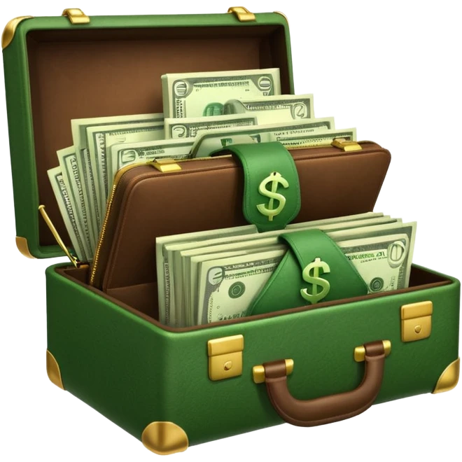 open wifi money filled briefcase emoji