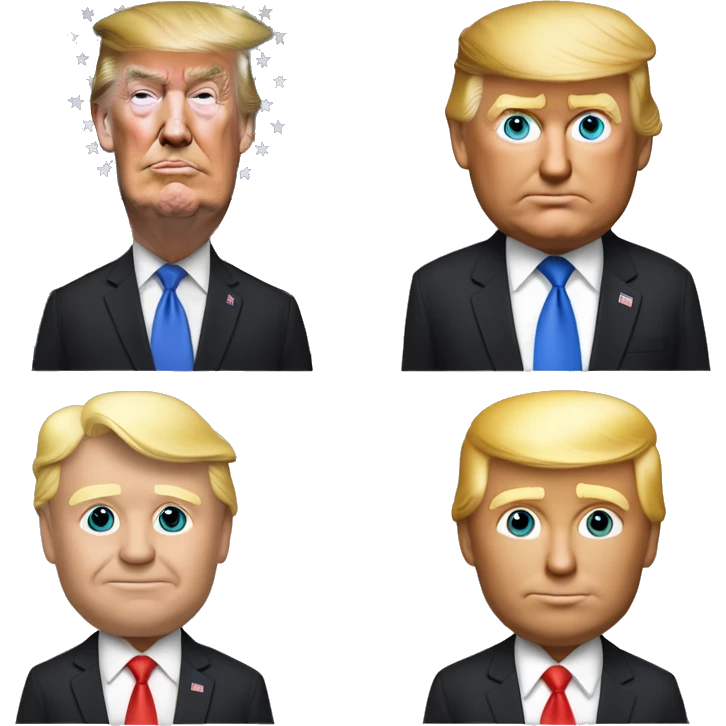 tổng thống donal trump đang hát emoji