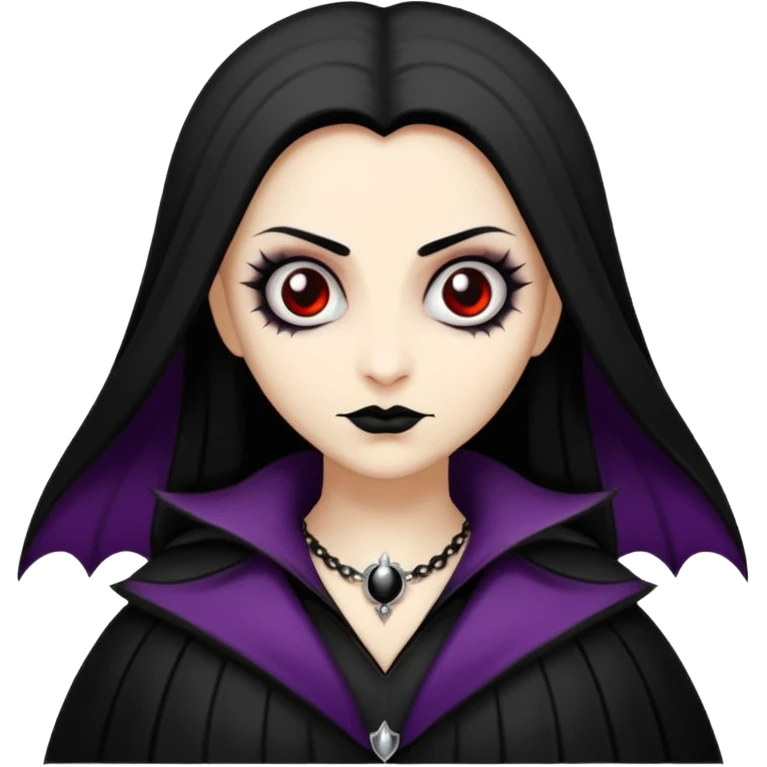 Kahverengi saçlı beyaz tenli vampir bir kadın emoji