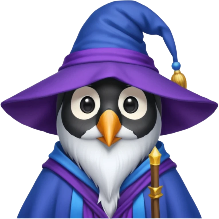 Penguin Wizard emoji