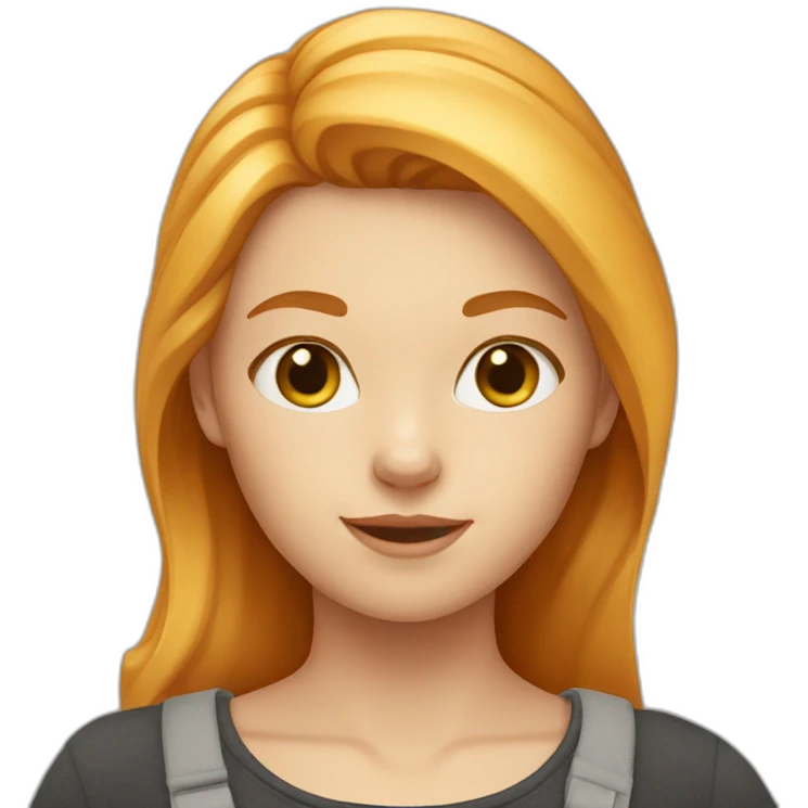 Blond-girl-and-a-ginger-cat emoji