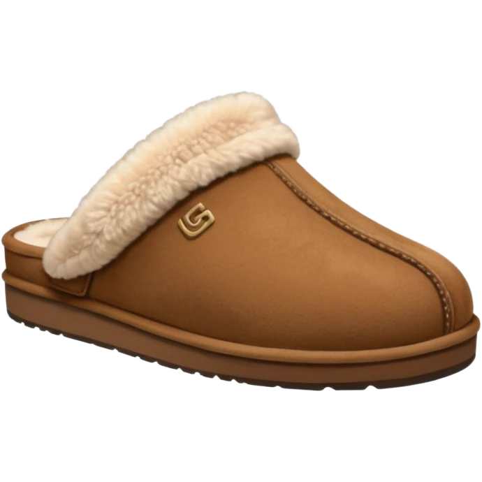 Cozy brown Ugg slippers  emoji