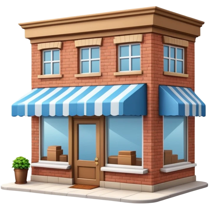 generate realistic detailed coffee shop building in 3d style emoji