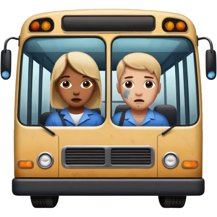 Person under bus emoji