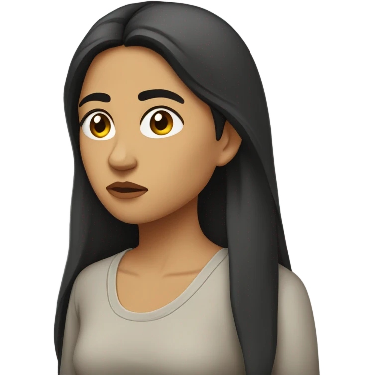Depressed mexican woman  emoji