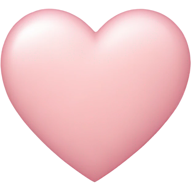 Light pink heart emoji
