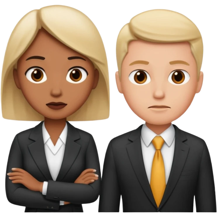 Can you draw these as normal people and not as doctors!!!! They need to have some concern on their face. They need to consider two product options. emoji