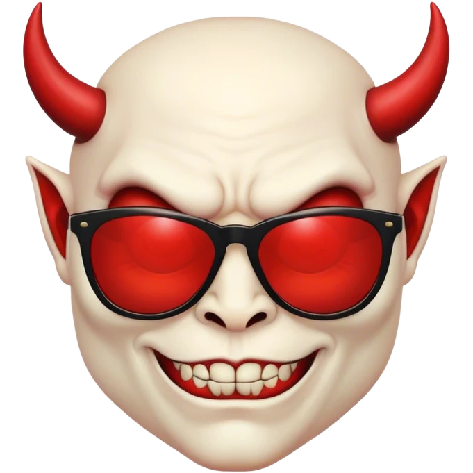 Devil with sunglasses  emoji
