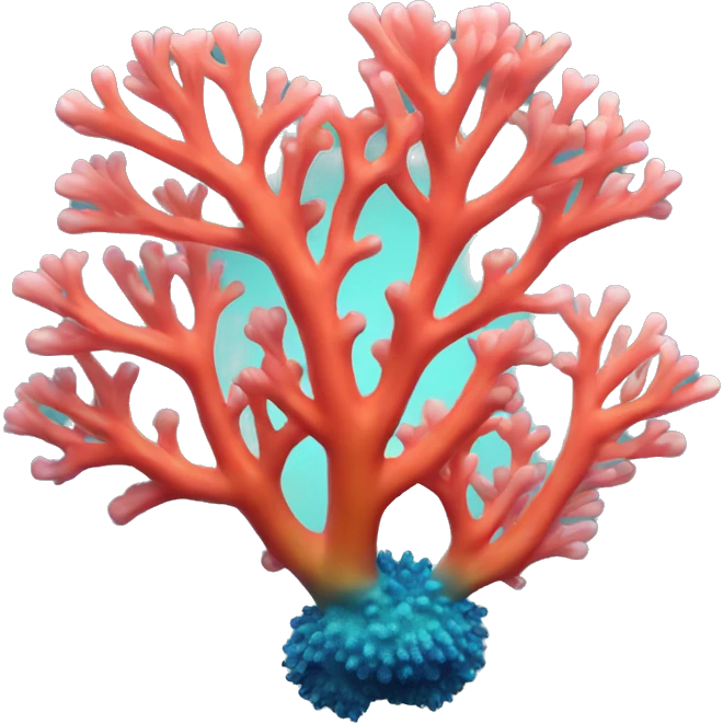 colourful coral emoji