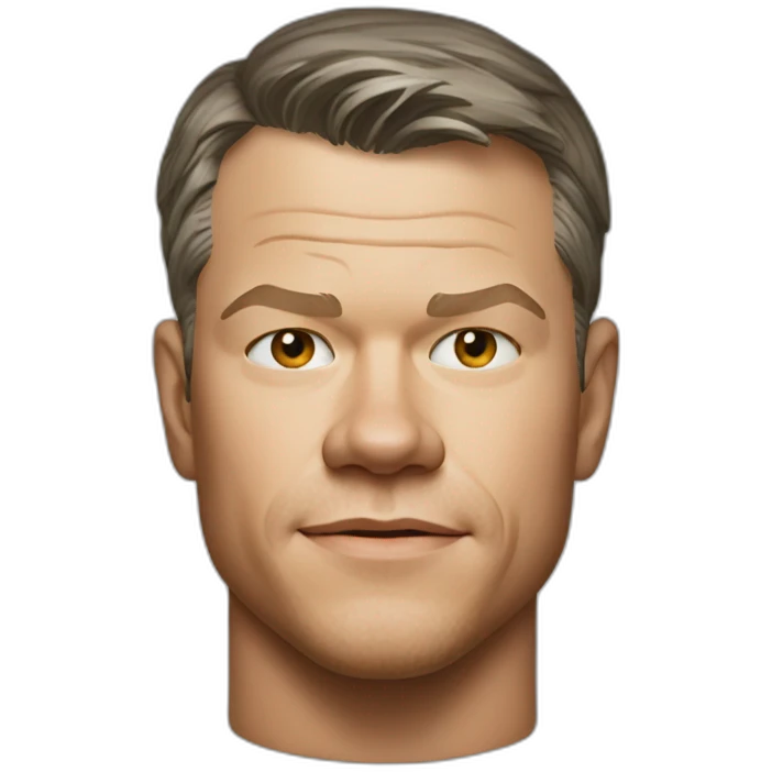 matt damon handsome portrait emoji