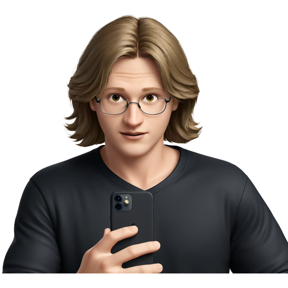 male with phone in hand emoji