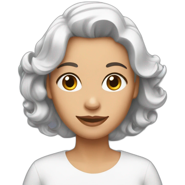Maman brune blanche emoji