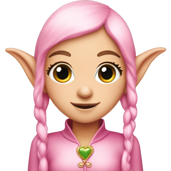 elf pink girl  emoji
