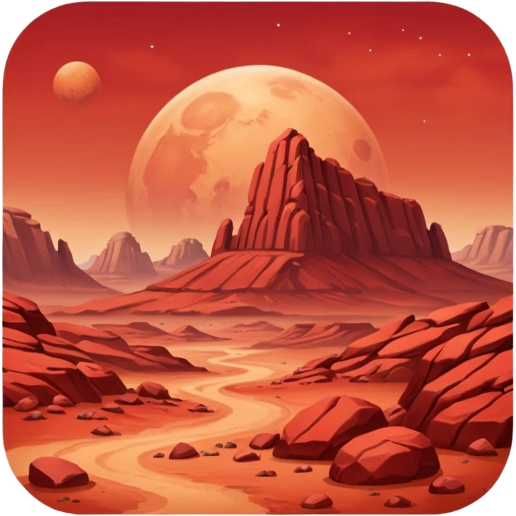 Mars planet emoji