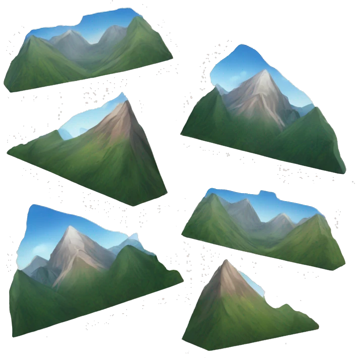 a beautiful mountain scenery emoji