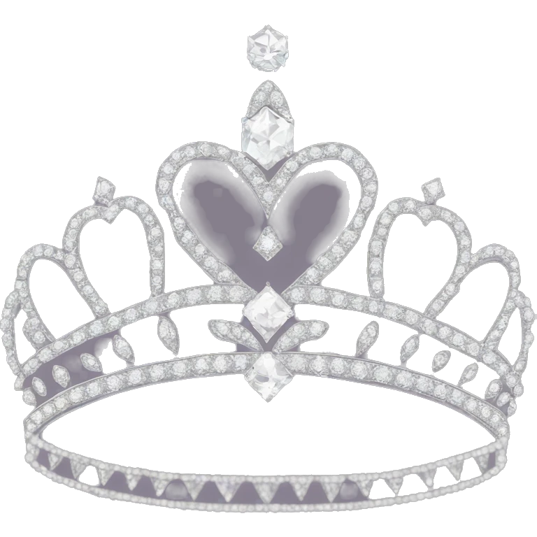 Dainty diamond princess tiara  ￼ emoji
