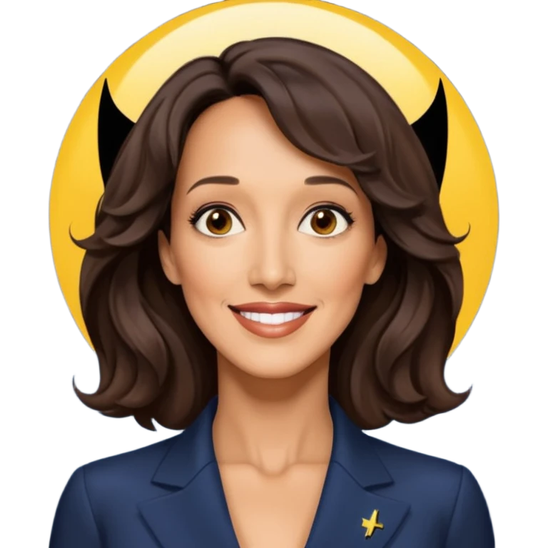 bat signal shining plus jennifer beals emoji