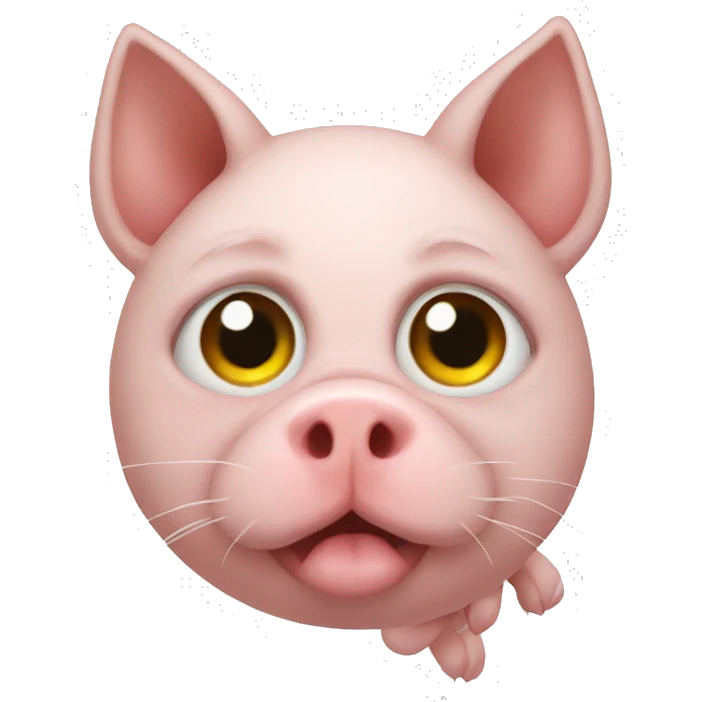 pig cat emoji