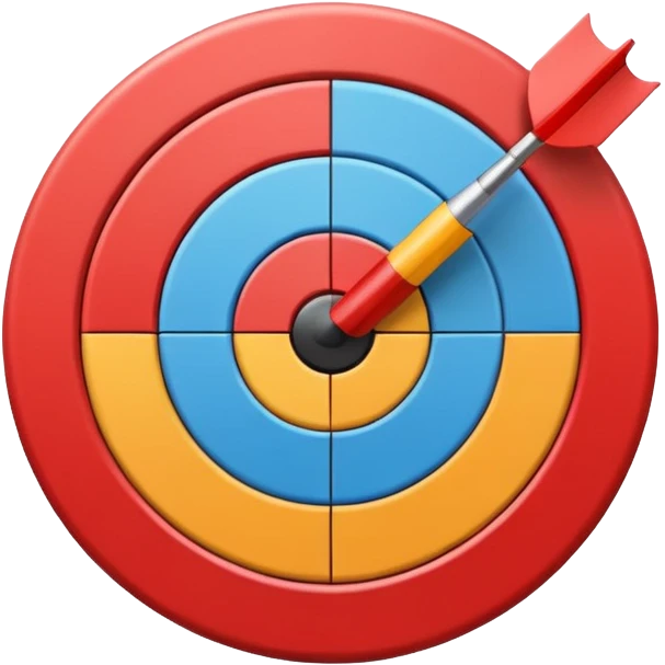 A target emoji with a bar chart emoji on the side emoji