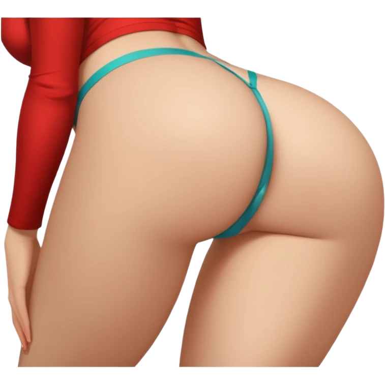 Girl bent over butt exposed emoji