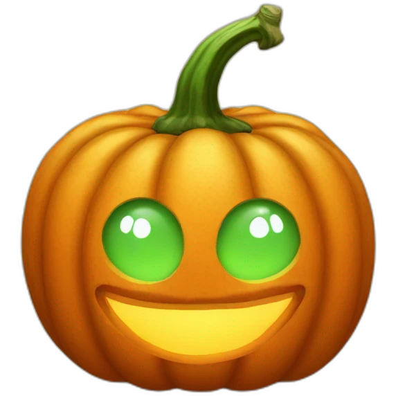 pumpkin bright onange emoji