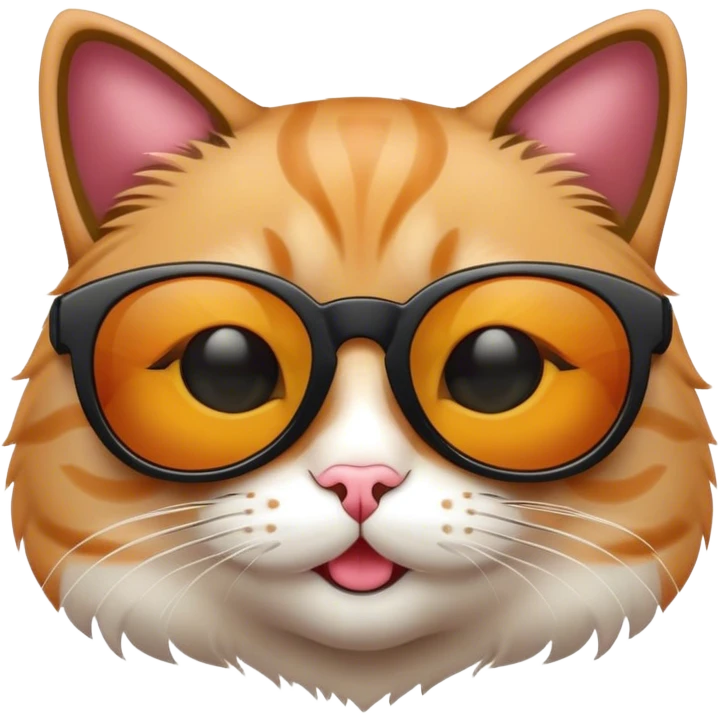 Cat with sunglasses emoji
