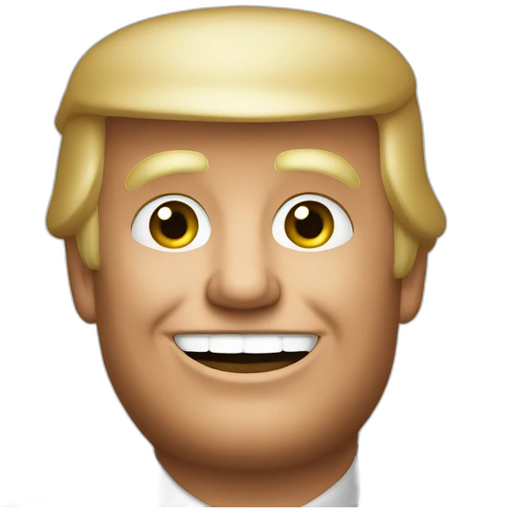 smiling Trump emoji
