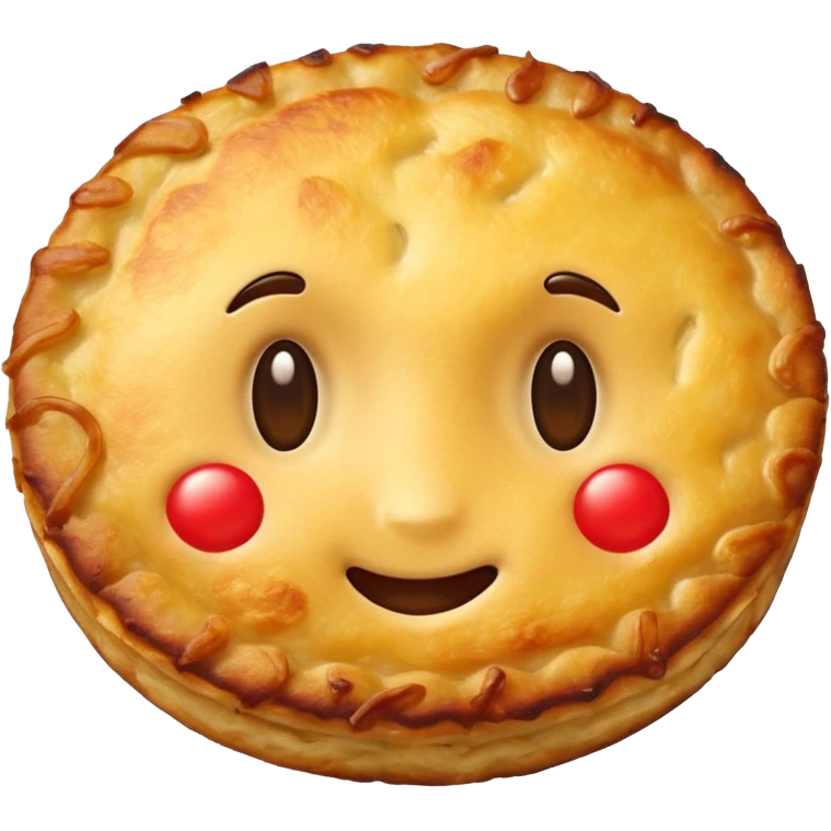 emoji of a Swiss rösti, round, golden and crispy WITHOUT FACE emoji