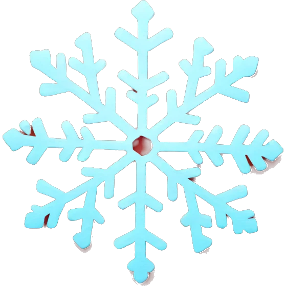 snowflake, red colors emoji