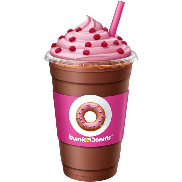 raspberry iced mocha Dunkin’ Donuts emoji