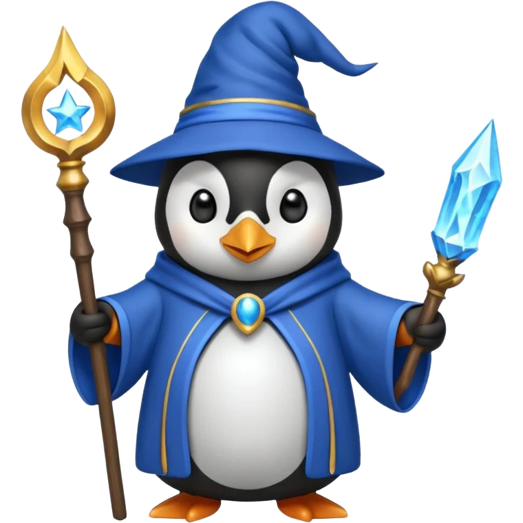 Penguin Wizard emoji