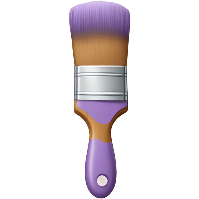pastel purple paint brush  emoji