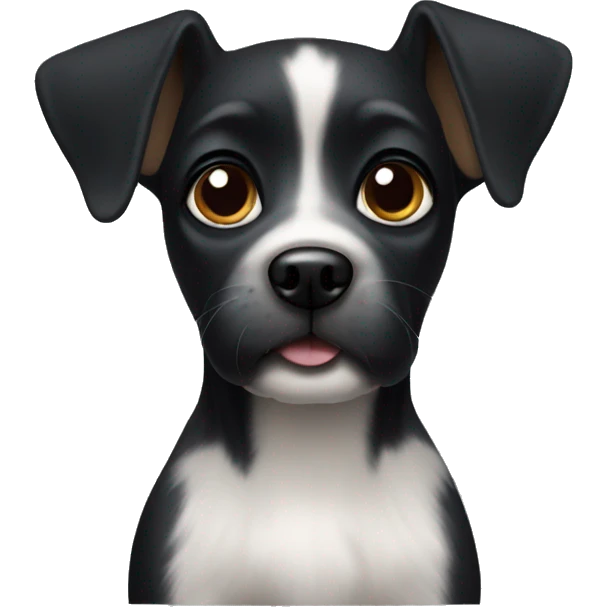 small black dog emoji