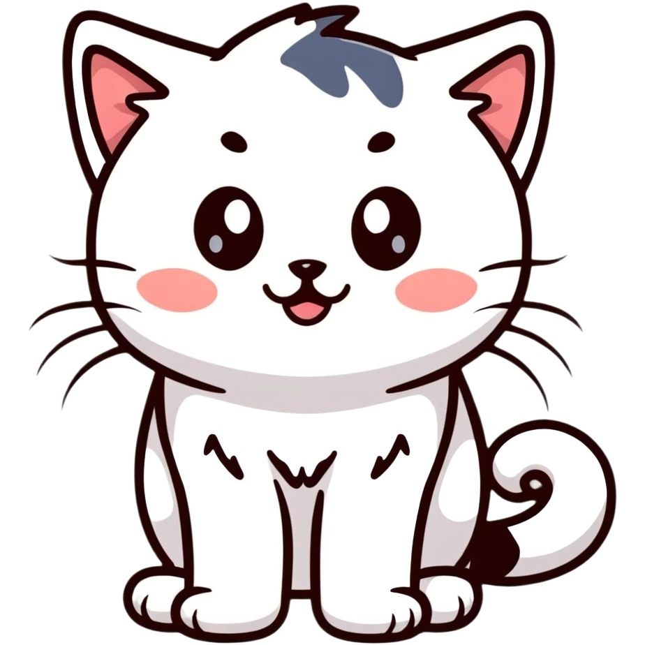 adorable kitten with big teary eyes emoji