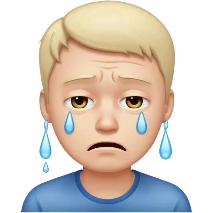 Guy Crying emoji