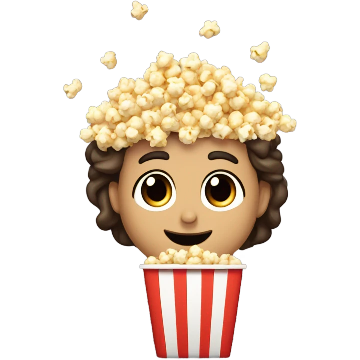Andrea quemando el popcorn en el microondas emoji