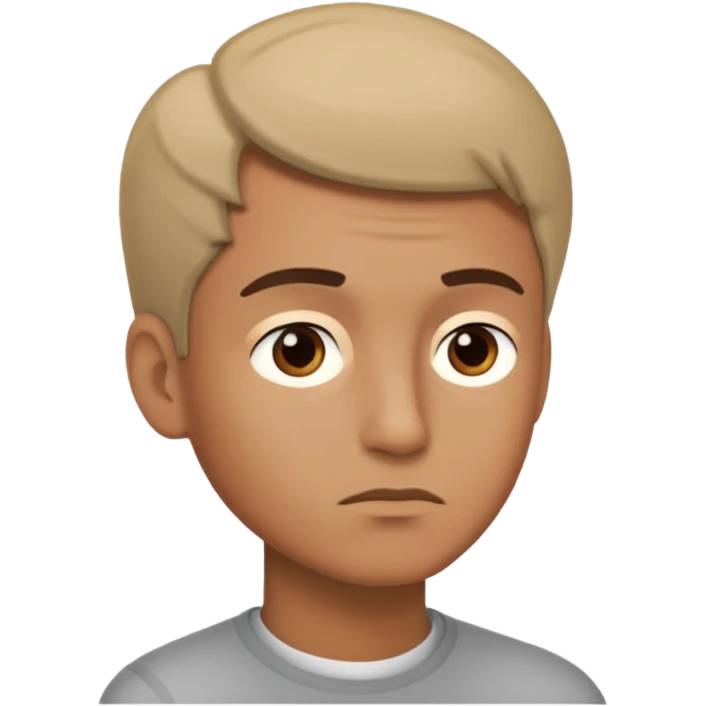 A man missing his wife thinking about her emoji