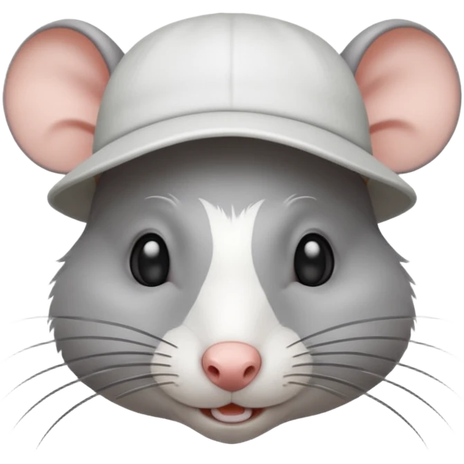 Rat whit hat emoji