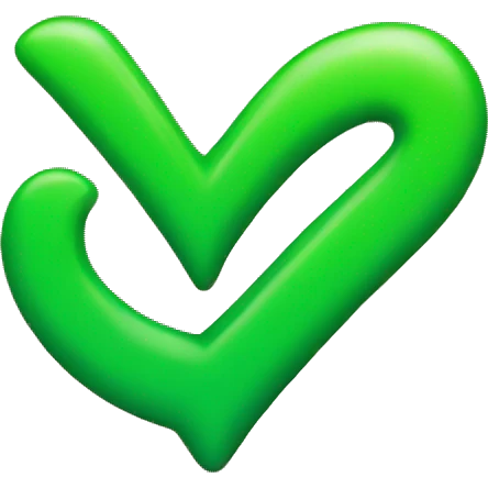 green checkmark emoji