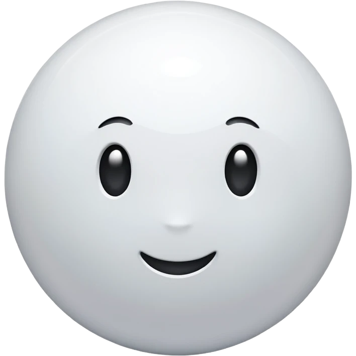White shiny vibe emoji