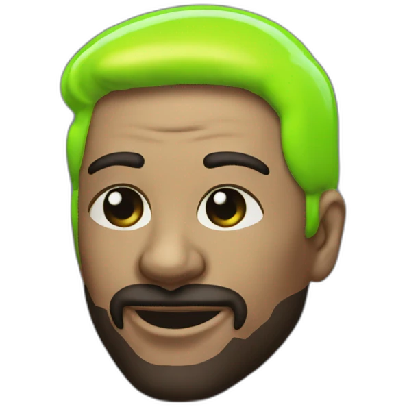 Juicy booty neon sign style man emoji