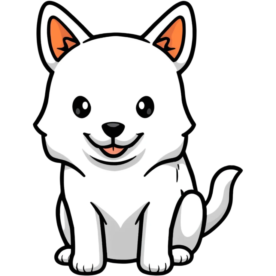 playful dog emoji