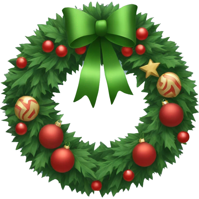 christmas wreath emoji