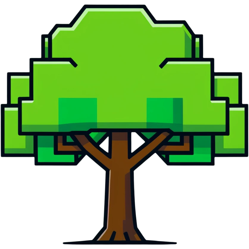 Minecraft tree emoji