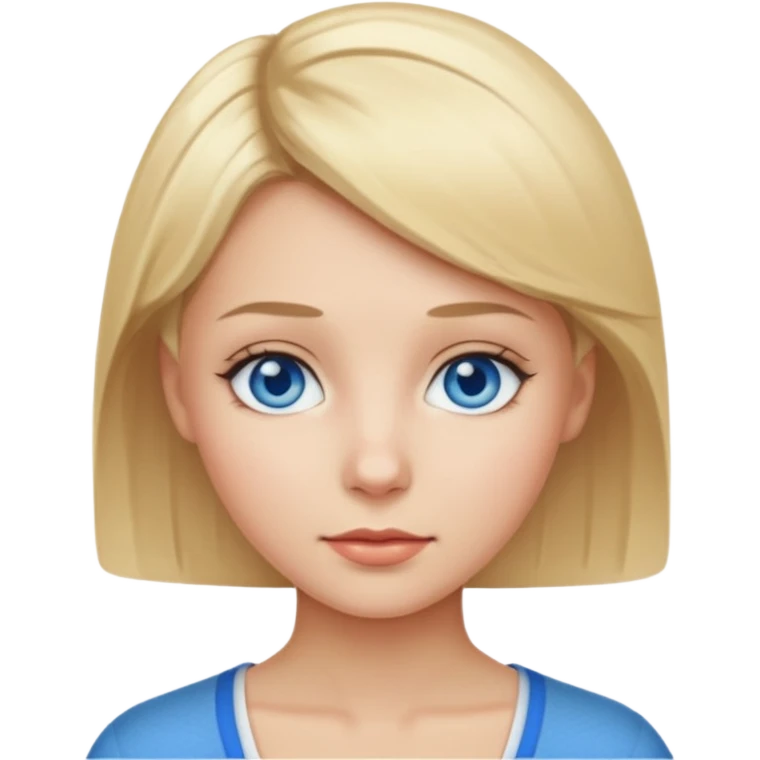 woman short blond hair emoji