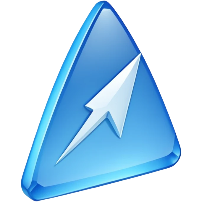 A white tick mark in a blue shard emoji