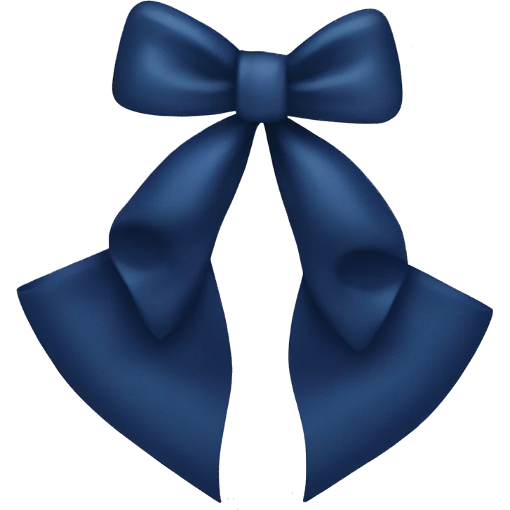 navy blue bow emoji