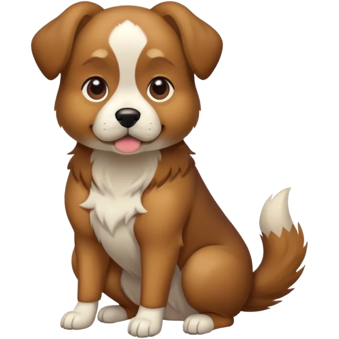 Dog shitting emoji