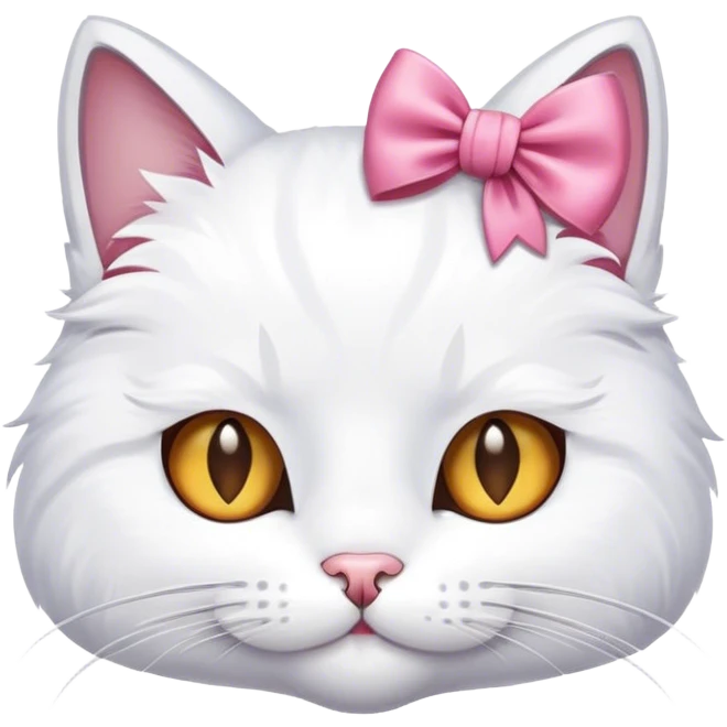 Cat with a bow emoji